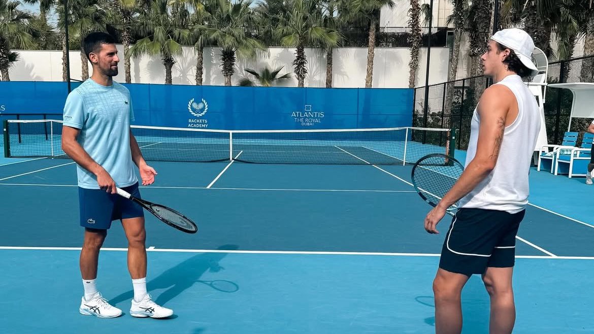 Arthur Cazaux, une préparation de luxe avec Novak&nbsp;Djokovic